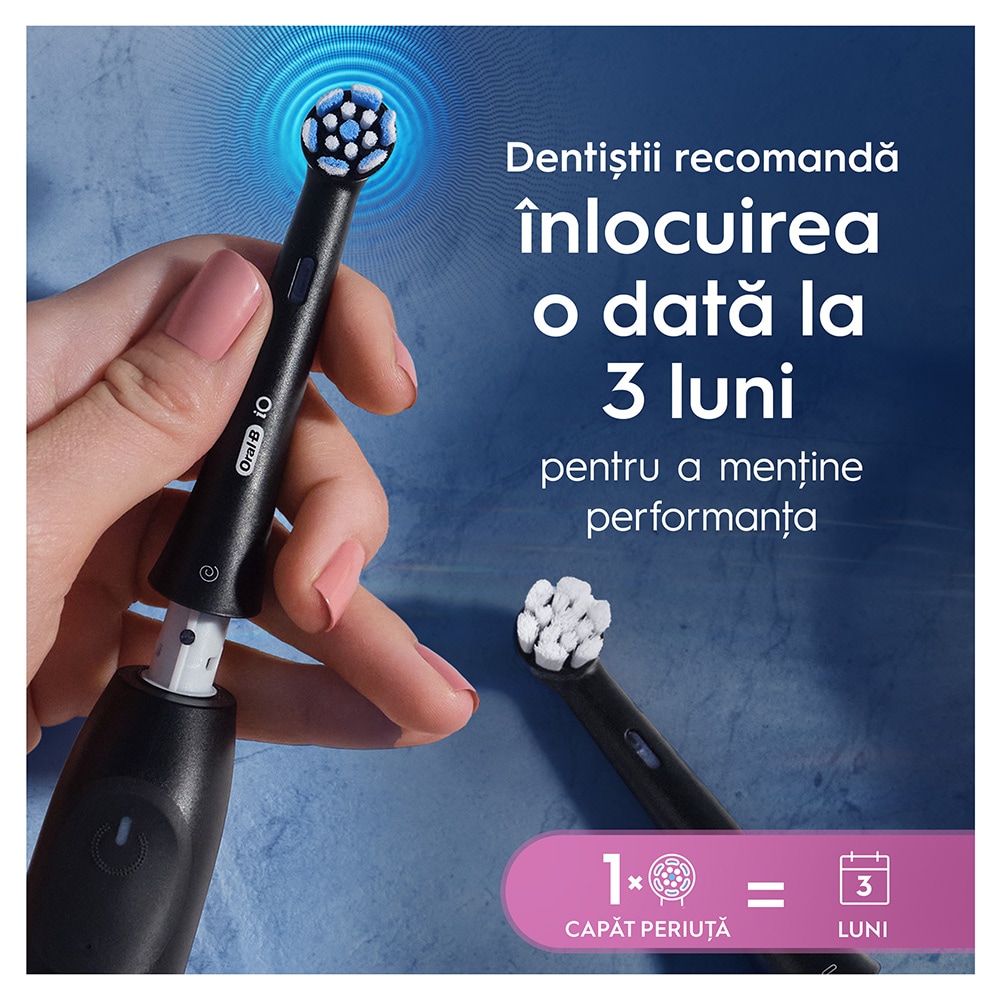Rezerve periuta de dinti electrica ORAL-B iO Gentle Care, 4buc, negru
