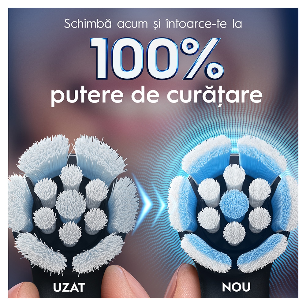 Rezerve periuta de dinti electrica ORAL-B iO Gentle Care, 4buc, negru