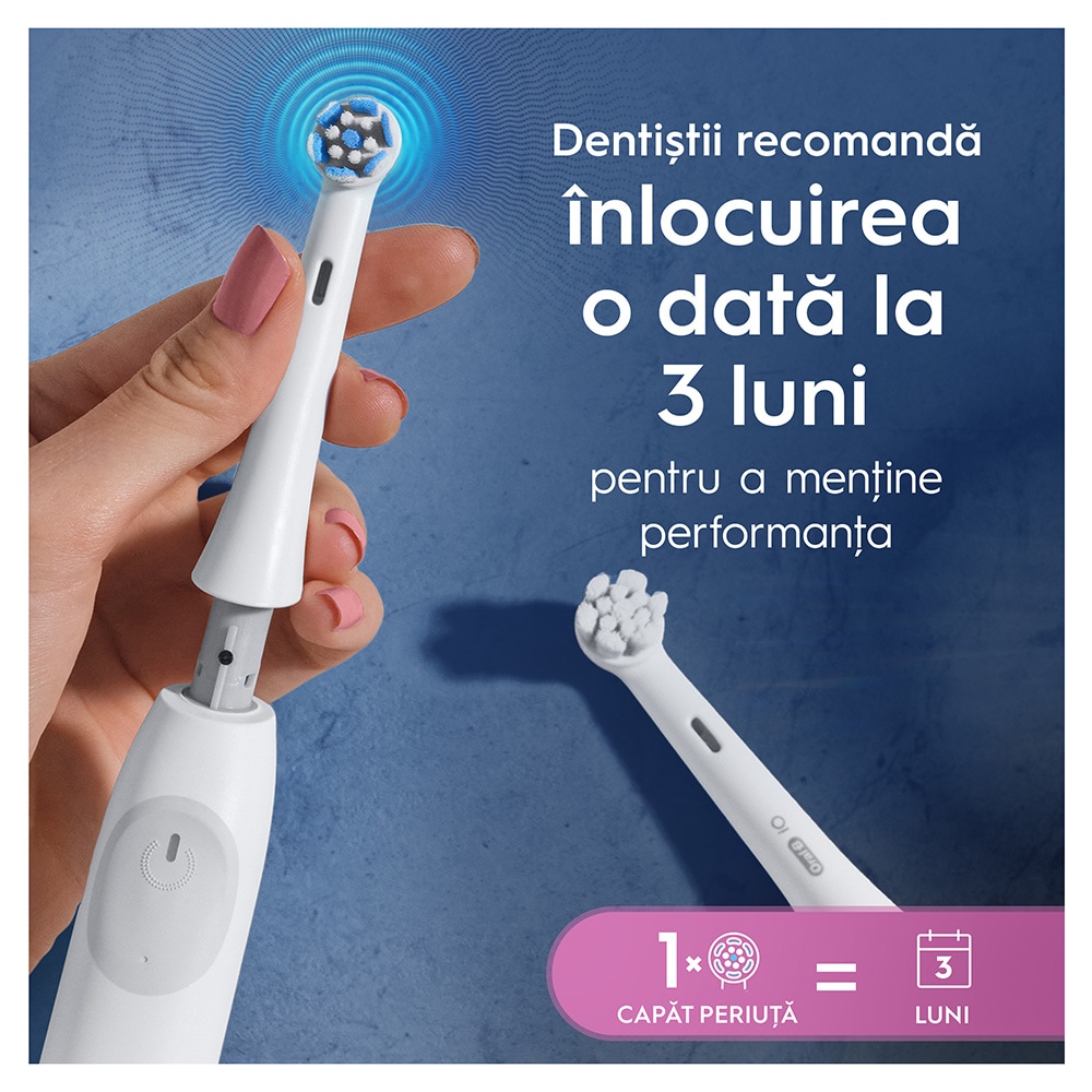 Rezerve periuta de dinti electrica ORAL-B iO Gentle Care, 2buc, alb