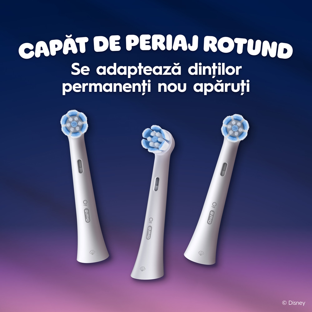 Rezerve periuta de dinti electrica ORAL-B iO Kids Disney Stitch Angel, 4 buc, alb