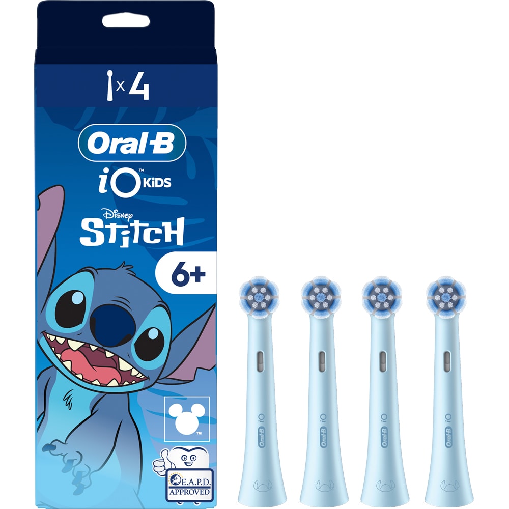 Rezerve periuta de dinti ORAL-B iO Kids Disney Stitch, 4buc, albastru