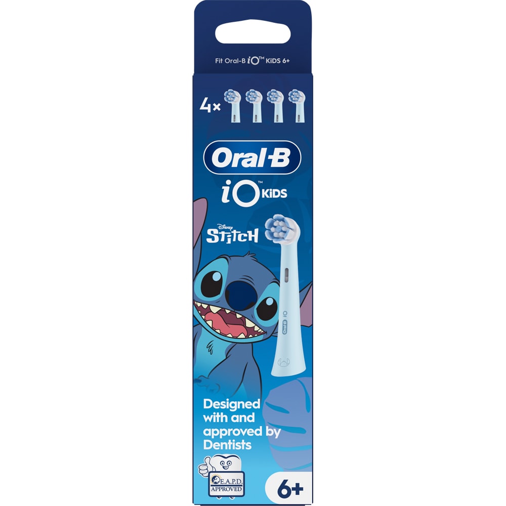 Rezerve periuta de dinti ORAL-B iO Kids Disney Stitch, 4buc, albastru