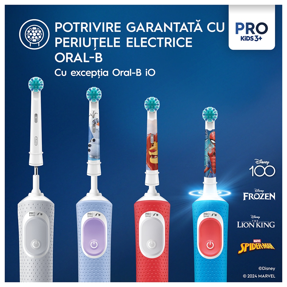Rezerve periuta de dinti electrica pentru copii ORAL-B Pro Kids Lion King, 4buc