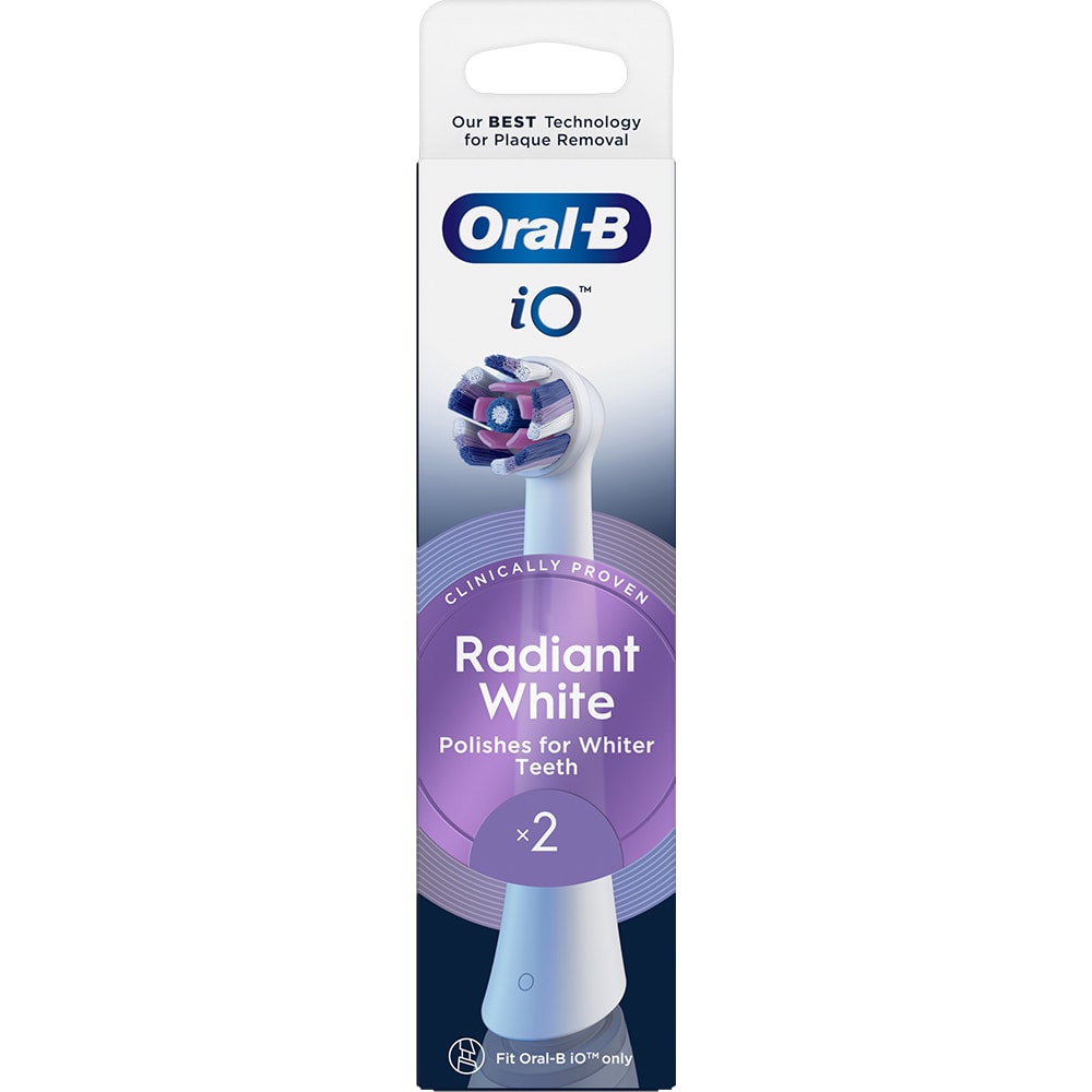 Rezerve periuta de dinti ORAL-B iO Radiant White, 2 buc, alb