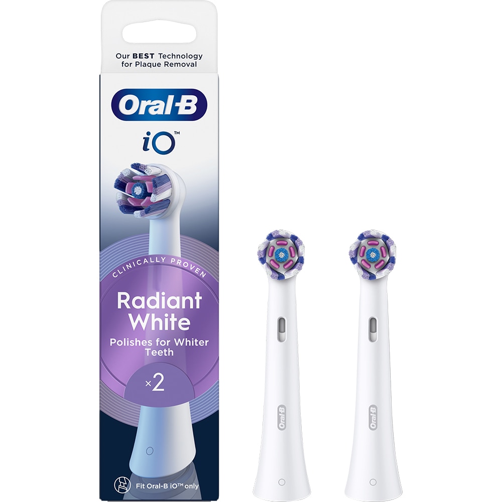Rezerve periuta de dinti ORAL-B iO Radiant White, 2 buc, alb