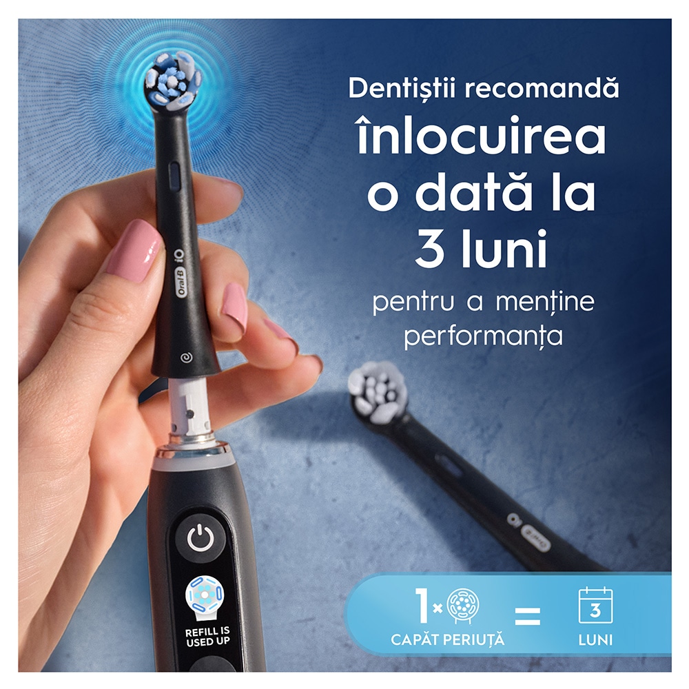 Rezerve periuta de dinti electrica ORAL-B iO Ultimate Clean, 2buc, negru