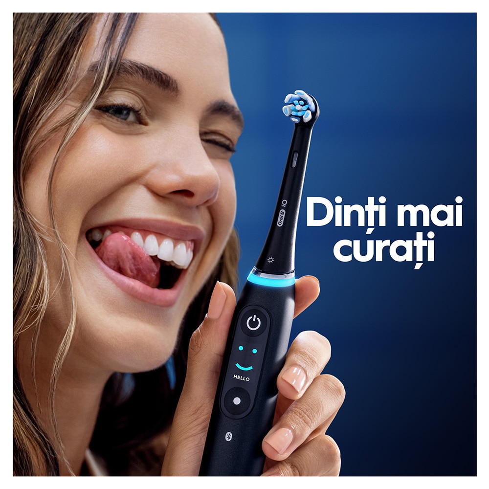 Rezerve periuta de dinti electrica ORAL-B iO Ultimate Clean, 4buc, negru