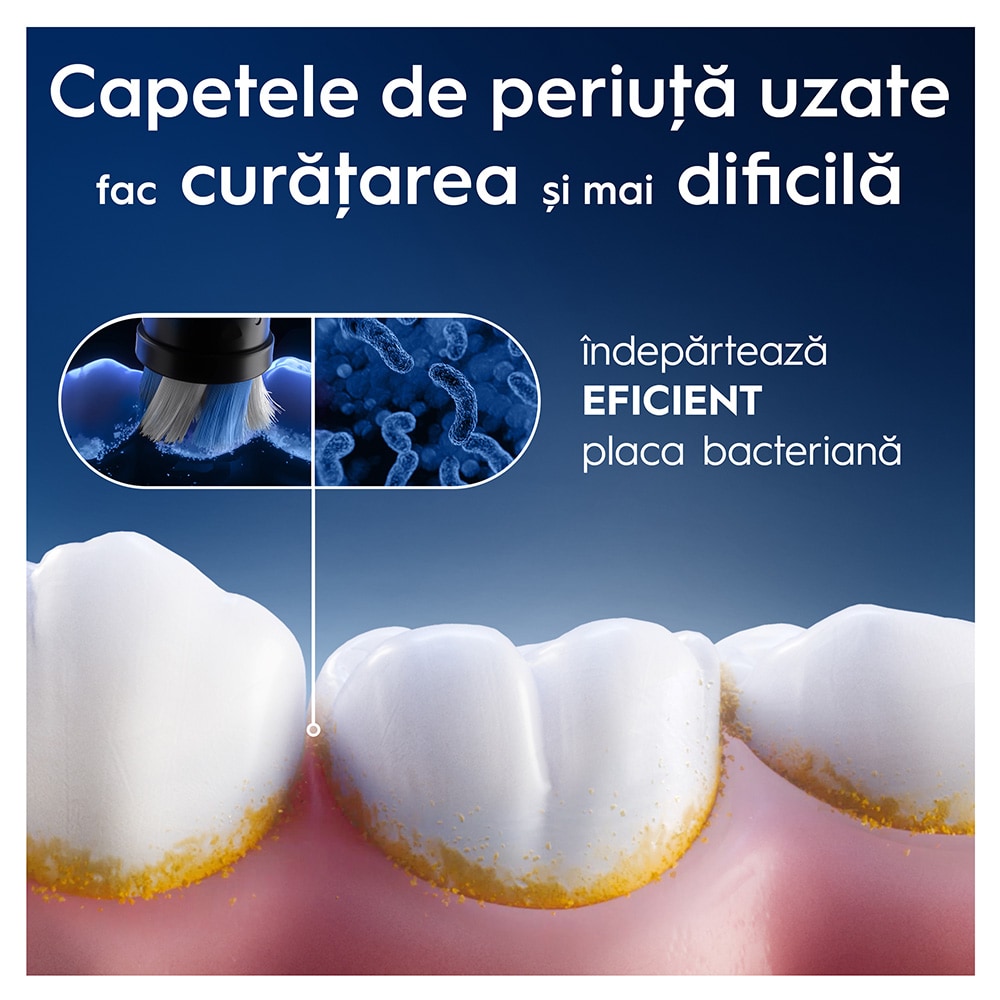 Rezerve periuta de dinti electrica ORAL-B iO Ultimate Clean, 2buc, alb