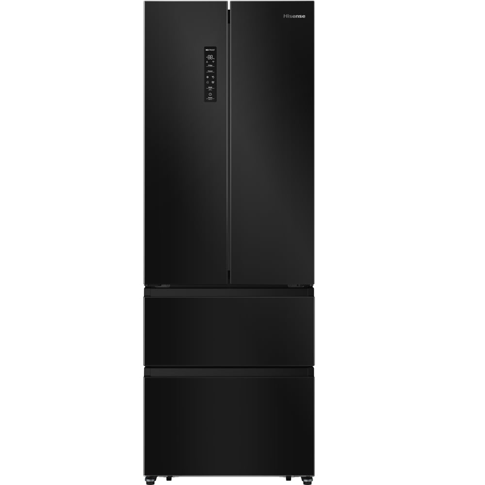 Side by Side HISENSE RF632N4AFE1, Total No Frost, 485 l, H 200 cm, Clasa E, Wi-Fi, negru