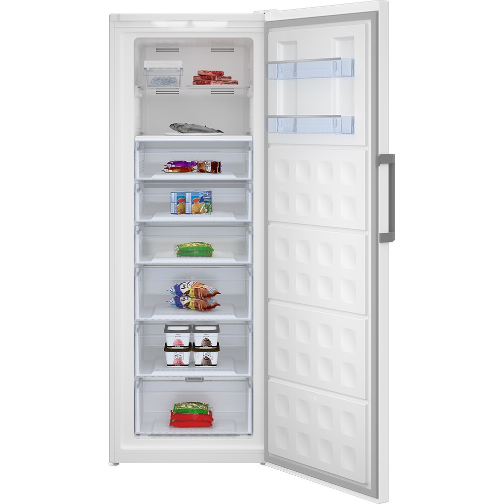 Congelator BEKO RFNE448E35W, No Frost, 404 l, H 191.2 cm, Clasa E, alb