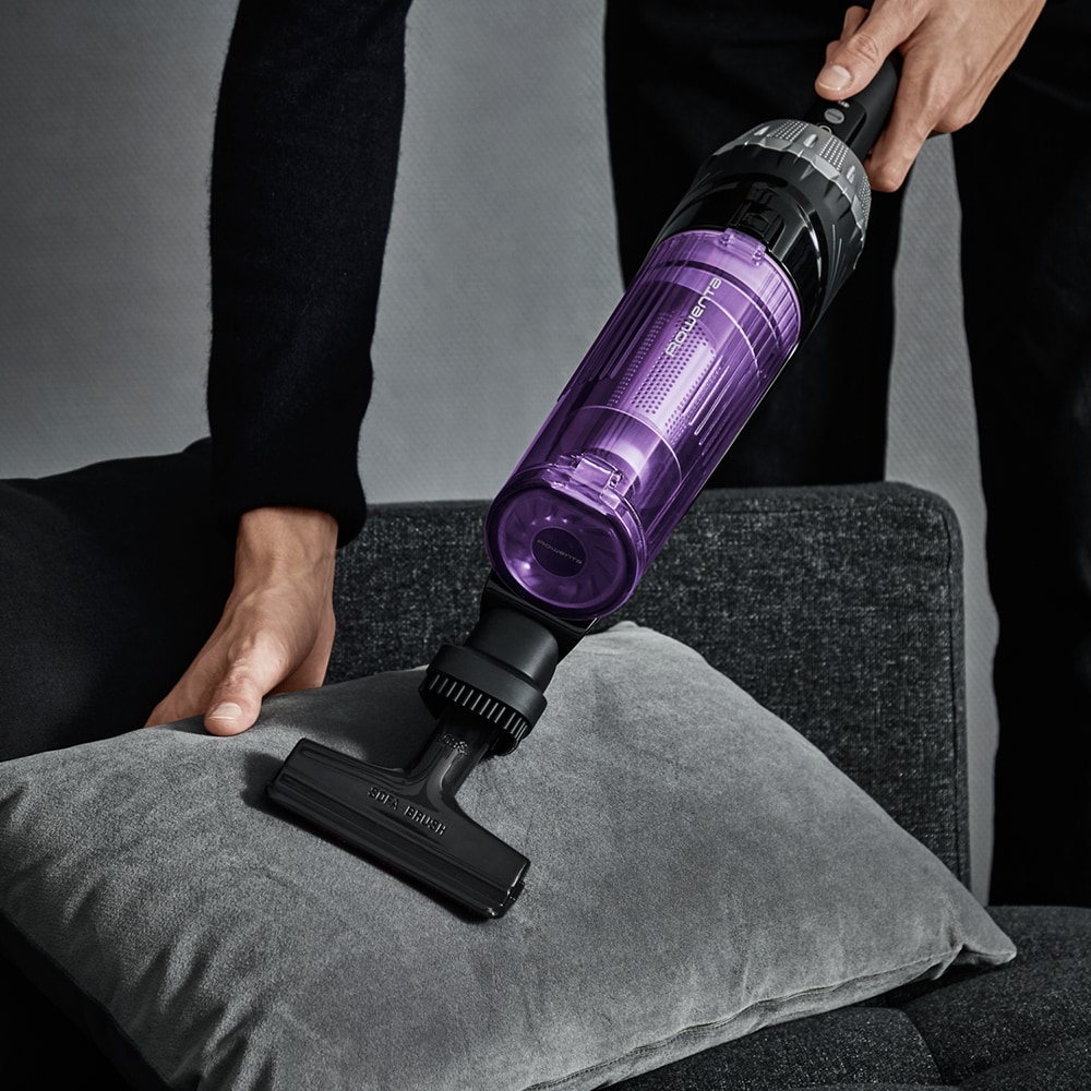 Aspirator vertical ROWENTA X-Nano RH1129WO, 0.5l, 14.4V, autonomie max 40 min, negru-mov