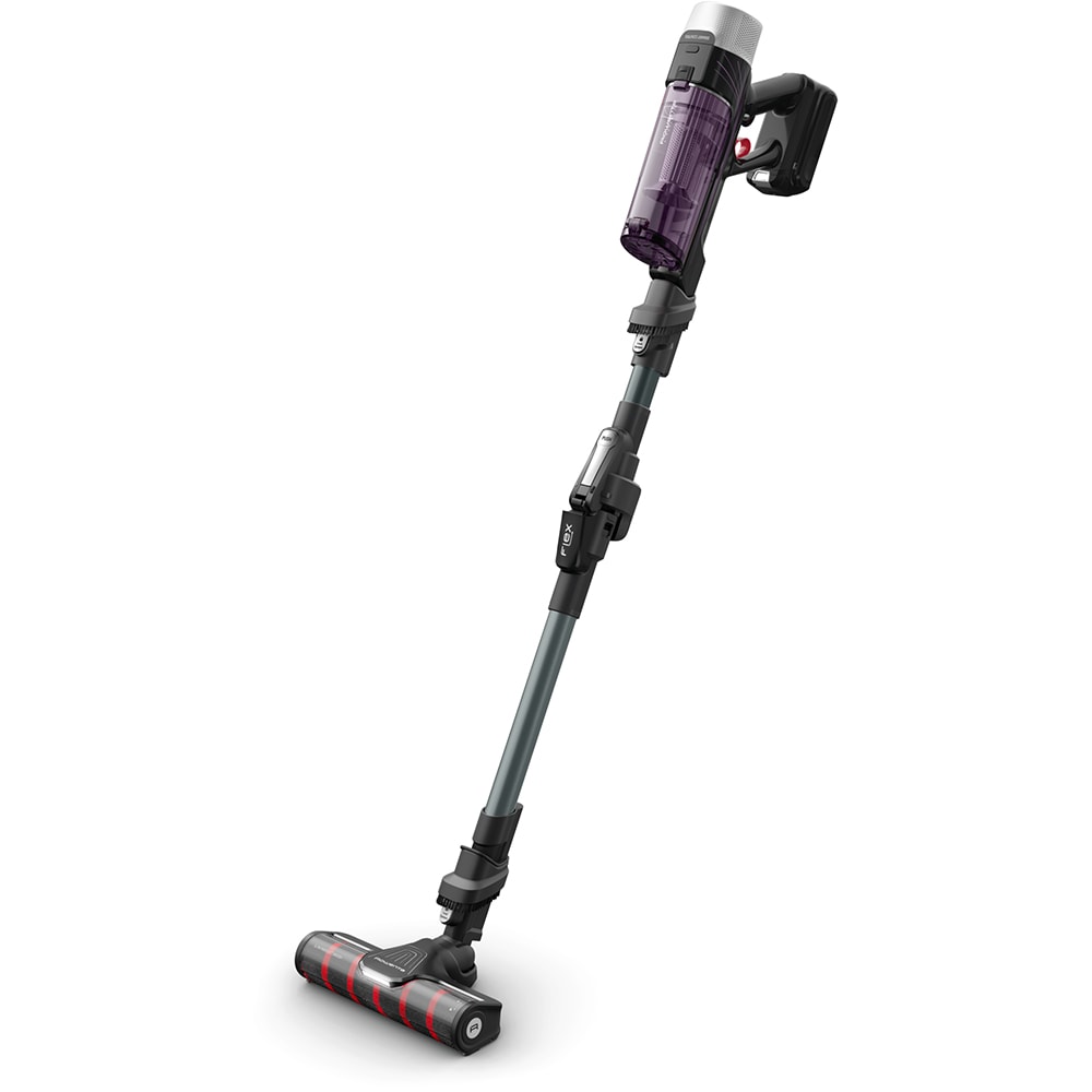 Aspirator vertical ROWENTA X-Force Flex 9.60 Allergy RH2048WO, 0.45l, autonomie max 45 min, mov-negru