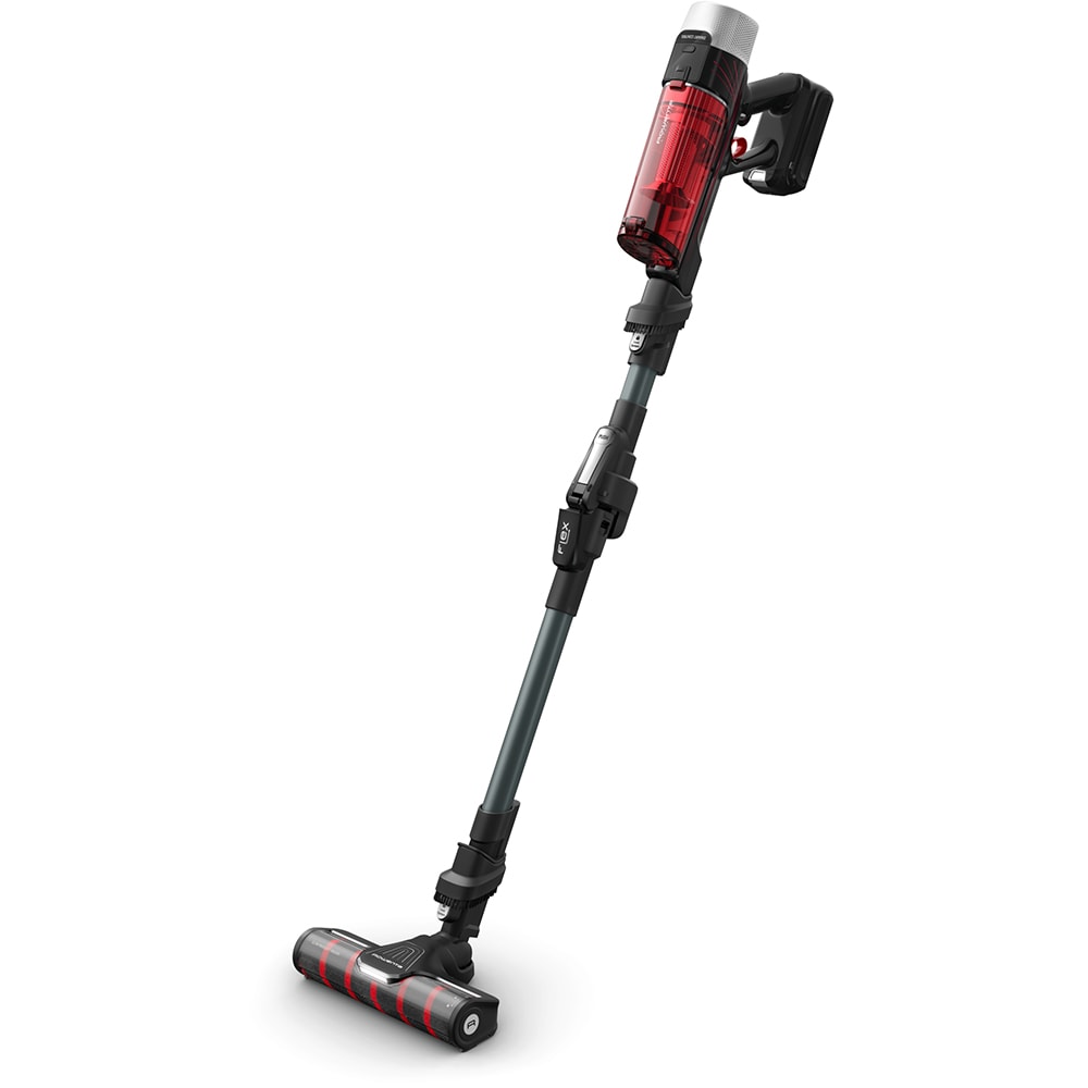 Aspirator vertical ROWENTA X-Force Flex 9.60 Allergy RH2098WO, 0.45l, autonomie max 45 min, rosu-negru