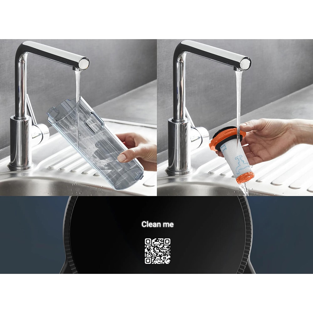 Aspirator vertical ROWENTA X-Pert 5.80 RH5A32E0, 0.44l, 18.5V, autonomie max 40 min, violet-negru