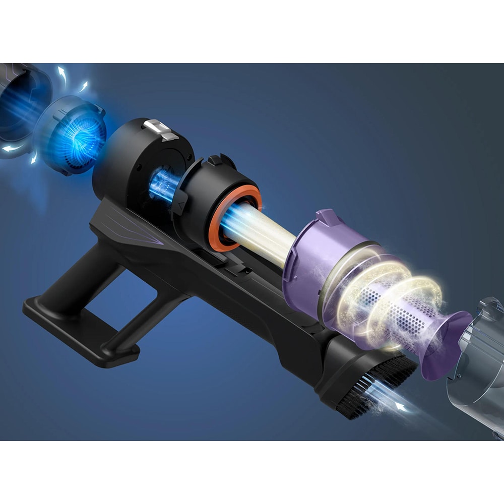Aspirator vertical ROWENTA X-Pert 5.80 RH5A32E0, 0.44l, 18.5V, autonomie max 40 min, violet-negru