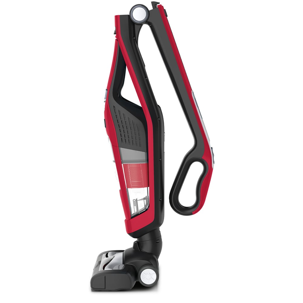 Aspirator vertical ROWENTA Dual Force 2in1 RH6753WO, 0.6l, 21.6V, autonomie max 75 min, iluminare LED, rosu-gri inchis