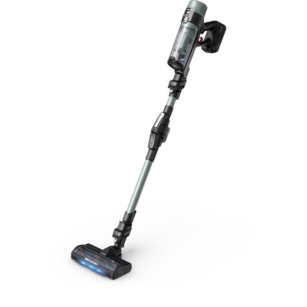 Aspirator vertical ROWENTA X-Force Flex 10.80 RH7A32E0, 0.44l, 18.5V, autonomie max 60 min, verde-negru