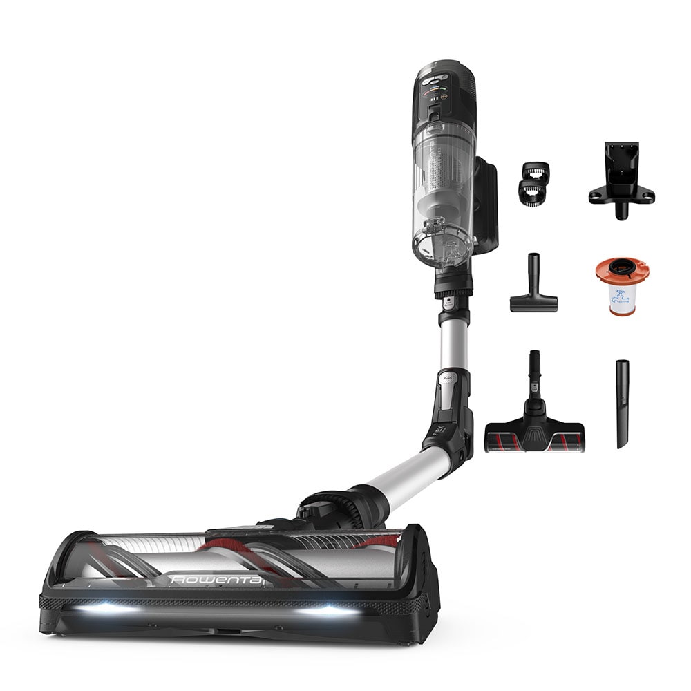 Aspirator vertical ROWENTA X-Force Flex Complete 13.60 RH9A55E0, 0.65l, 25.9V, autonomie max 60 min, argintiu-negru