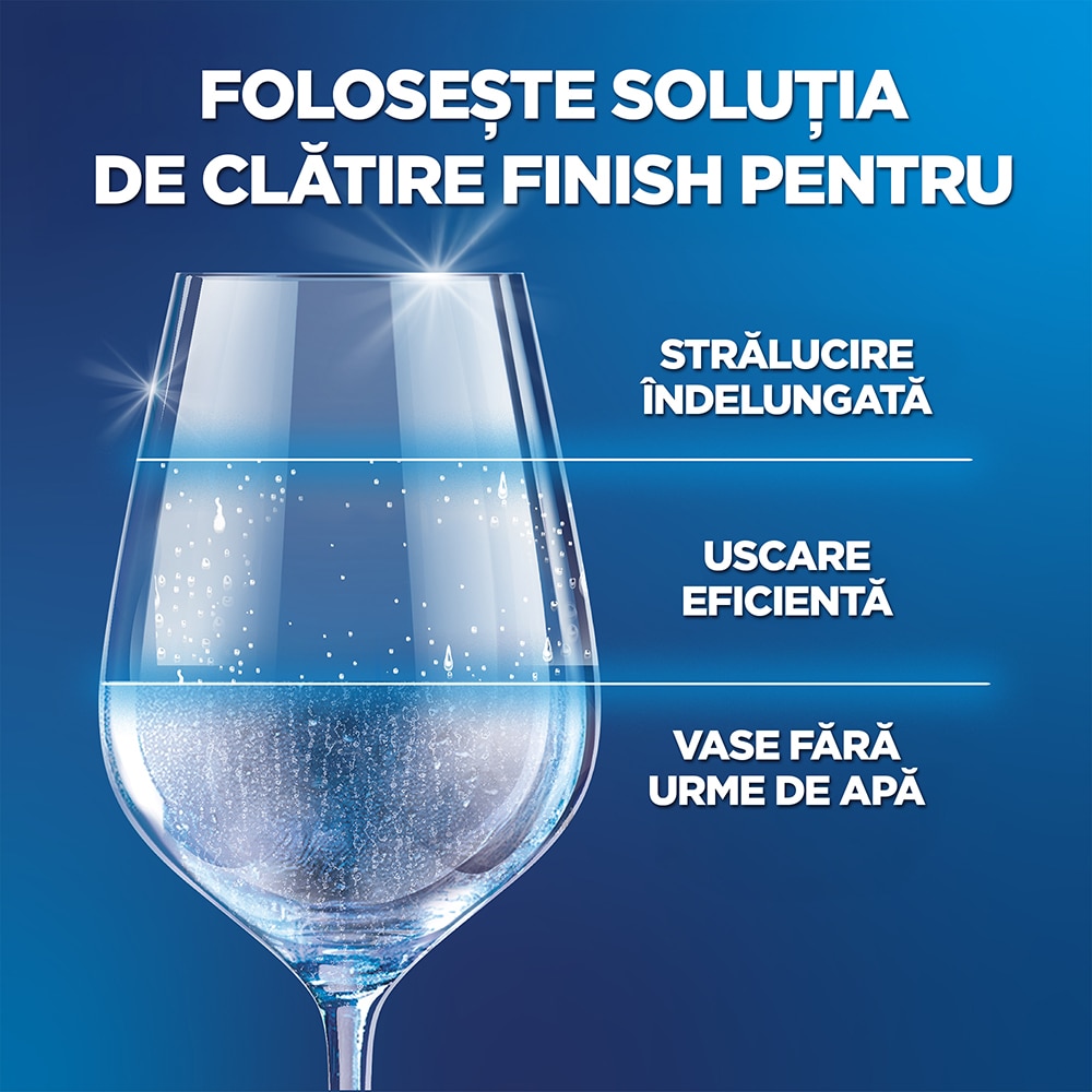 Solutie de clatire pentru masina de spalat vase FINISH, 2 x 800ml