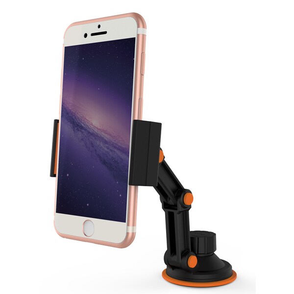 Suport auto universal PROMATE riseMount, parbriz, Orange