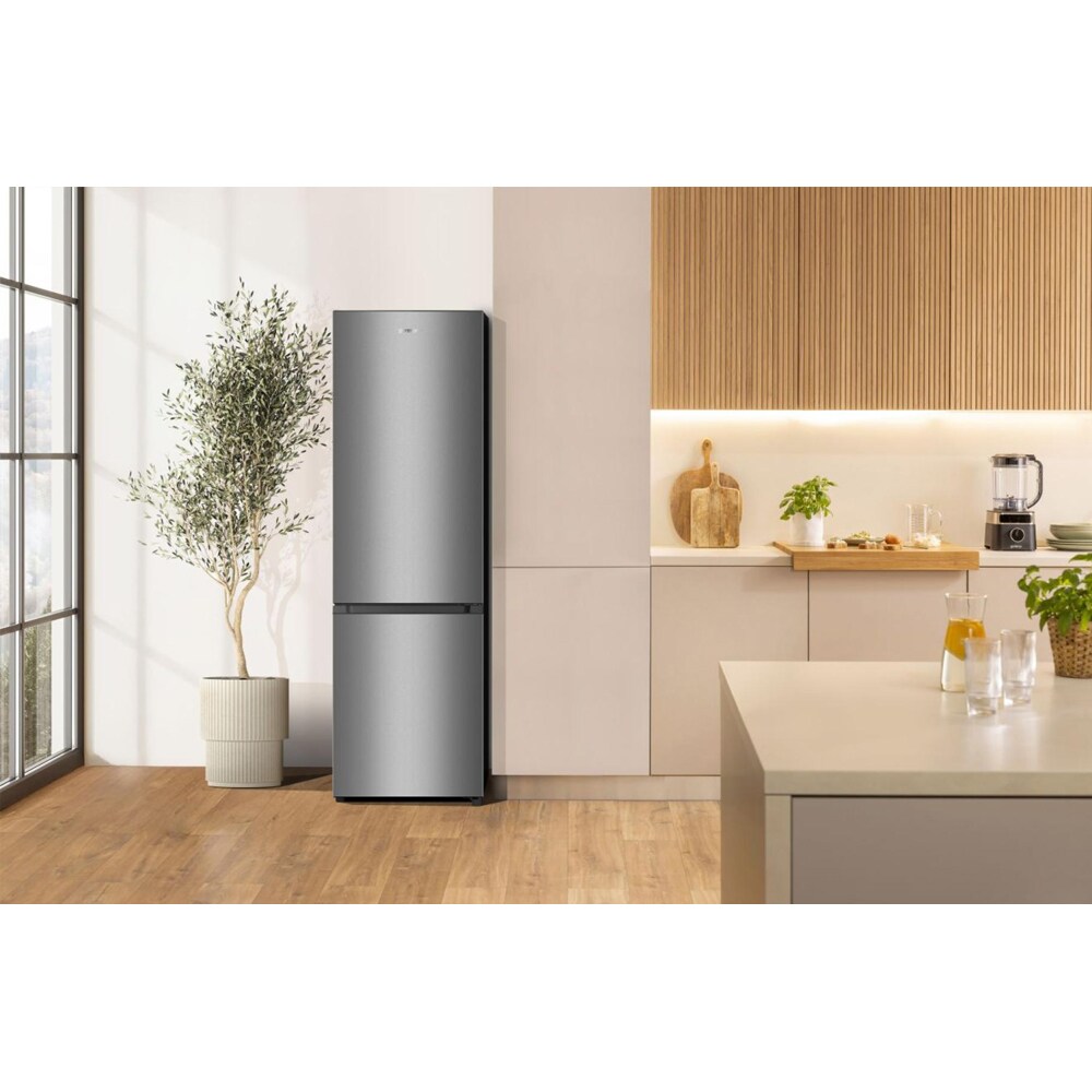Combina frigorifica GORENJE RK418DPS4I, 269 l, H 180 cm, Clasa E, argintiu