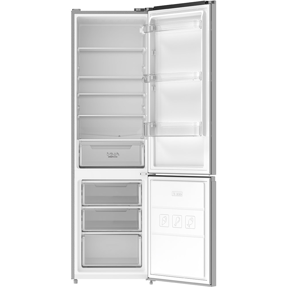 Combina frigorifica GORENJE RK620E2S4, 341 l, H 200 cm, Clasa E, argintiu