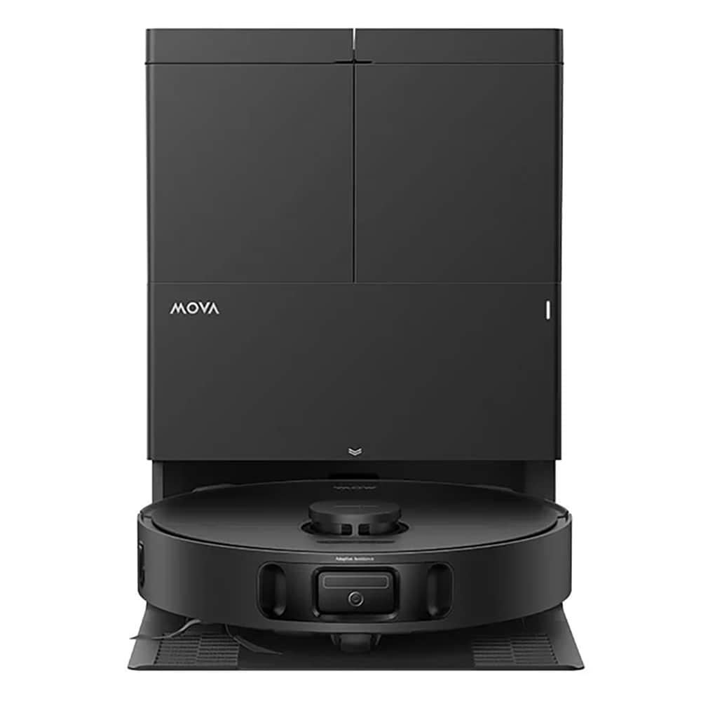 Aspirator robot MOVA E50 Ultra RLE15SEU-BK, 0.3l, autonomie max 200 min, Tehnologie TurboScrub, negru