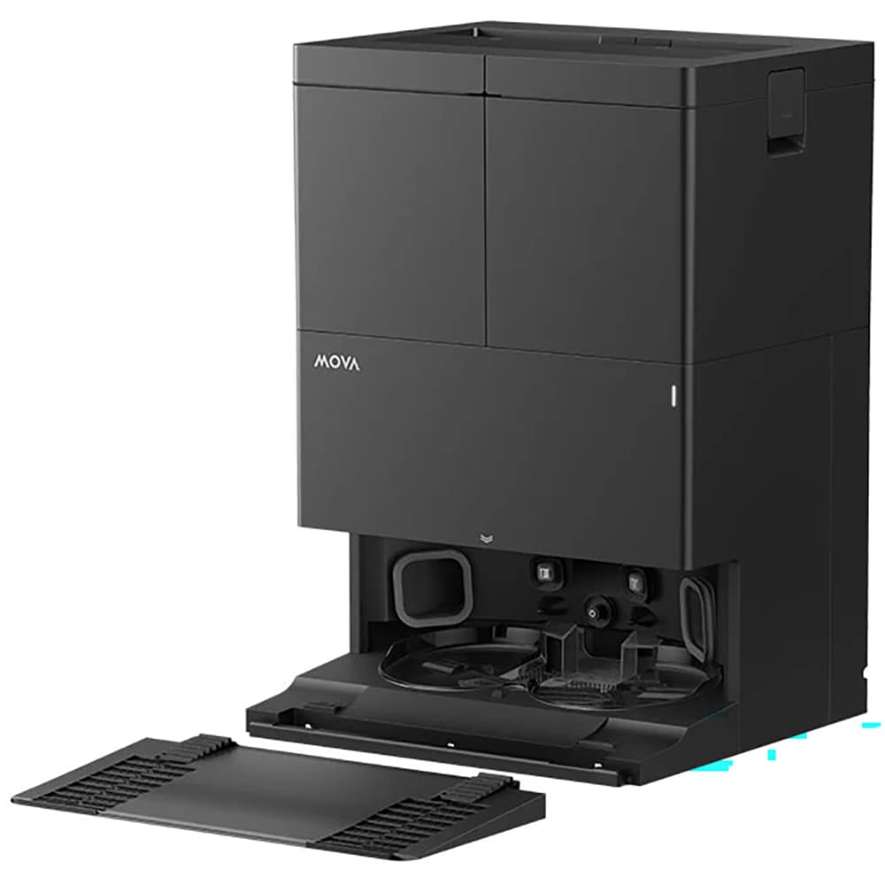 Aspirator robot MOVA E50 Ultra RLE15SEU-BK, 0.3l, autonomie max 200 min, Tehnologie TurboScrub, negru
