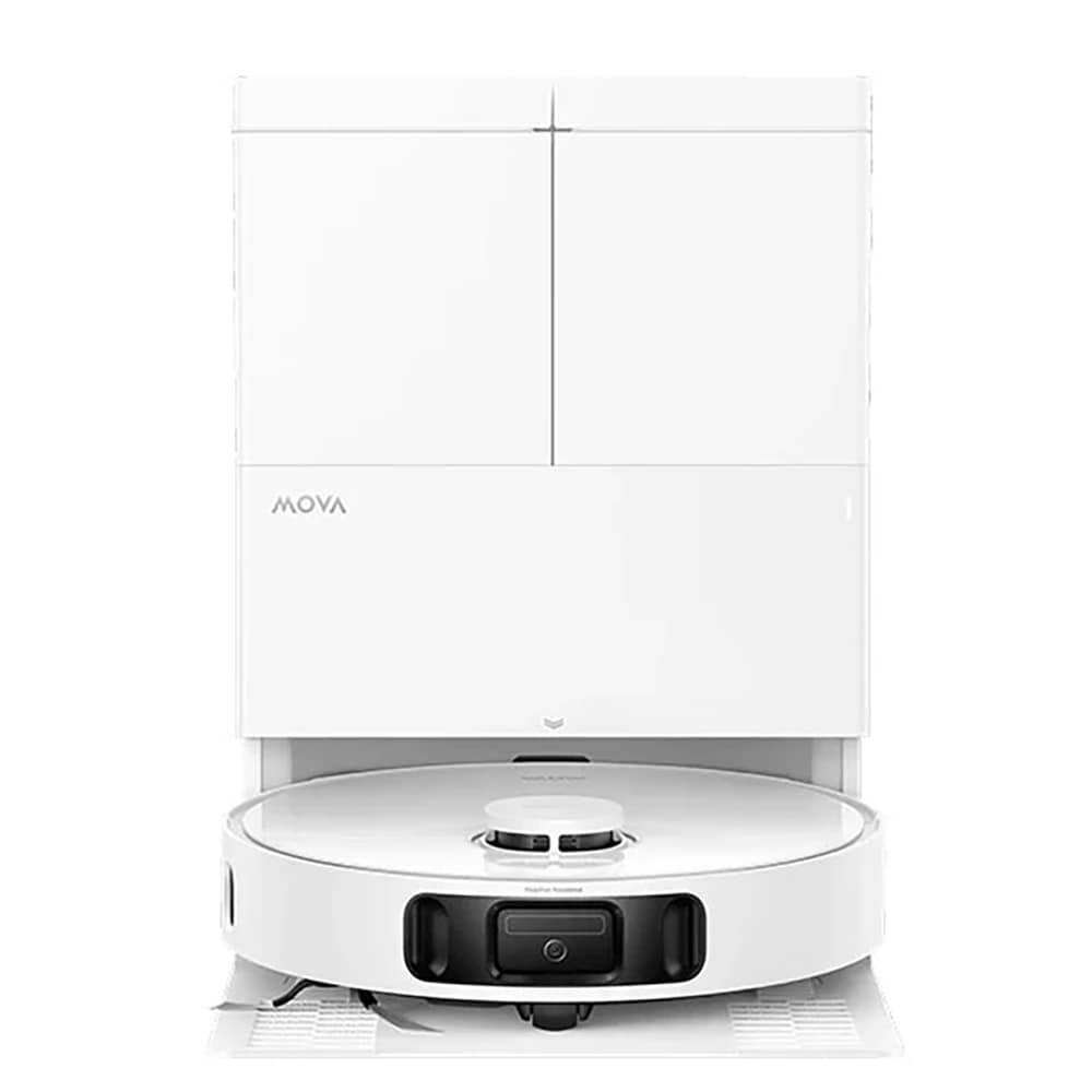 Aspirator robot MOVA E50 Ultra RLE15SEU-WH, 0.3l, autonomie max 200 min, Tehnologie TurboScrub, alb