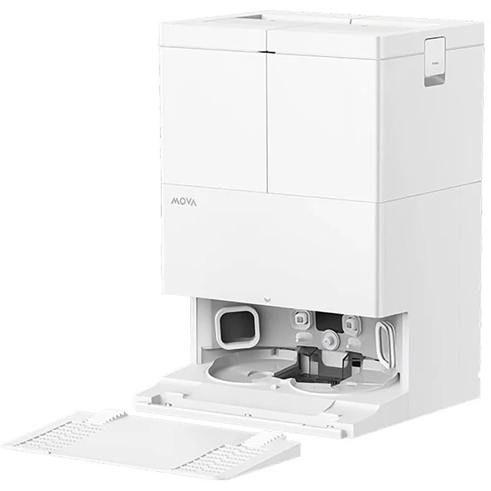 Aspirator robot MOVA E50 Ultra RLE15SEU-WH, 0.3l, autonomie max 200 min, Tehnologie TurboScrub, alb