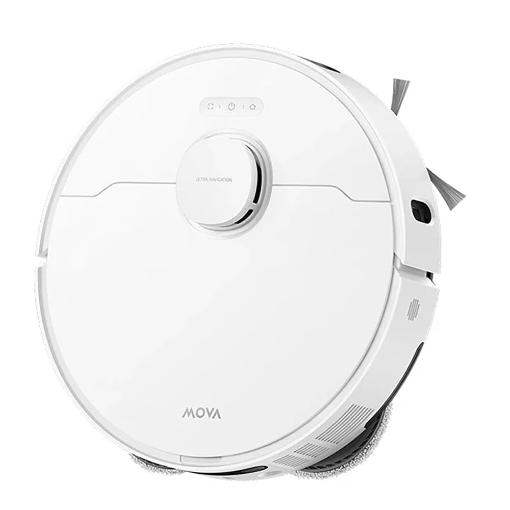 Aspirator robot MOVA E50 Ultra RLE15SEU-WH, 0.3l, autonomie max 200 min, Tehnologie TurboScrub, alb