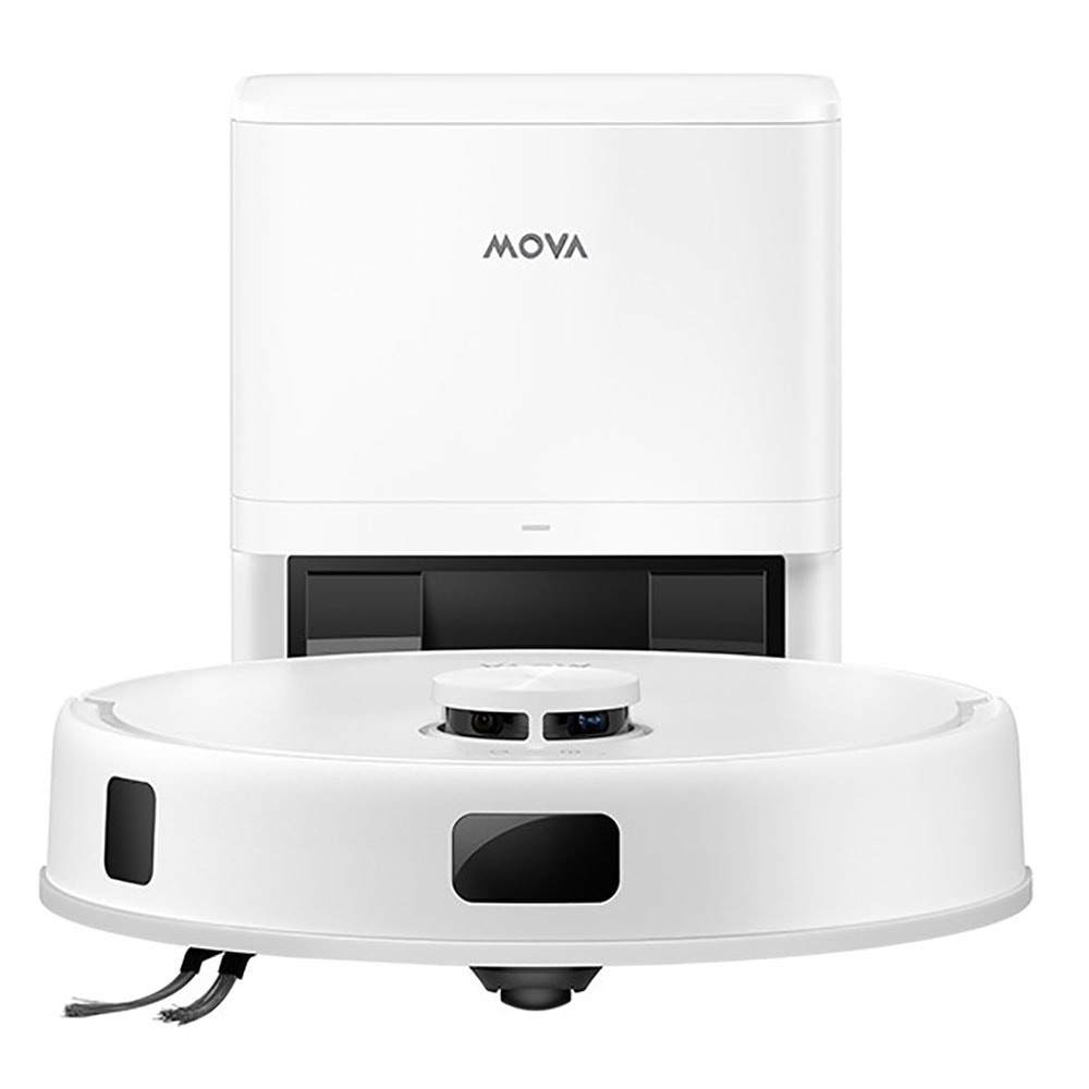 Aspirator robot MOVA E20S Pro Plus RLE23SD, 3.1l, autonomie max 40 min, Tehnologie Smart Pathfinder, alb