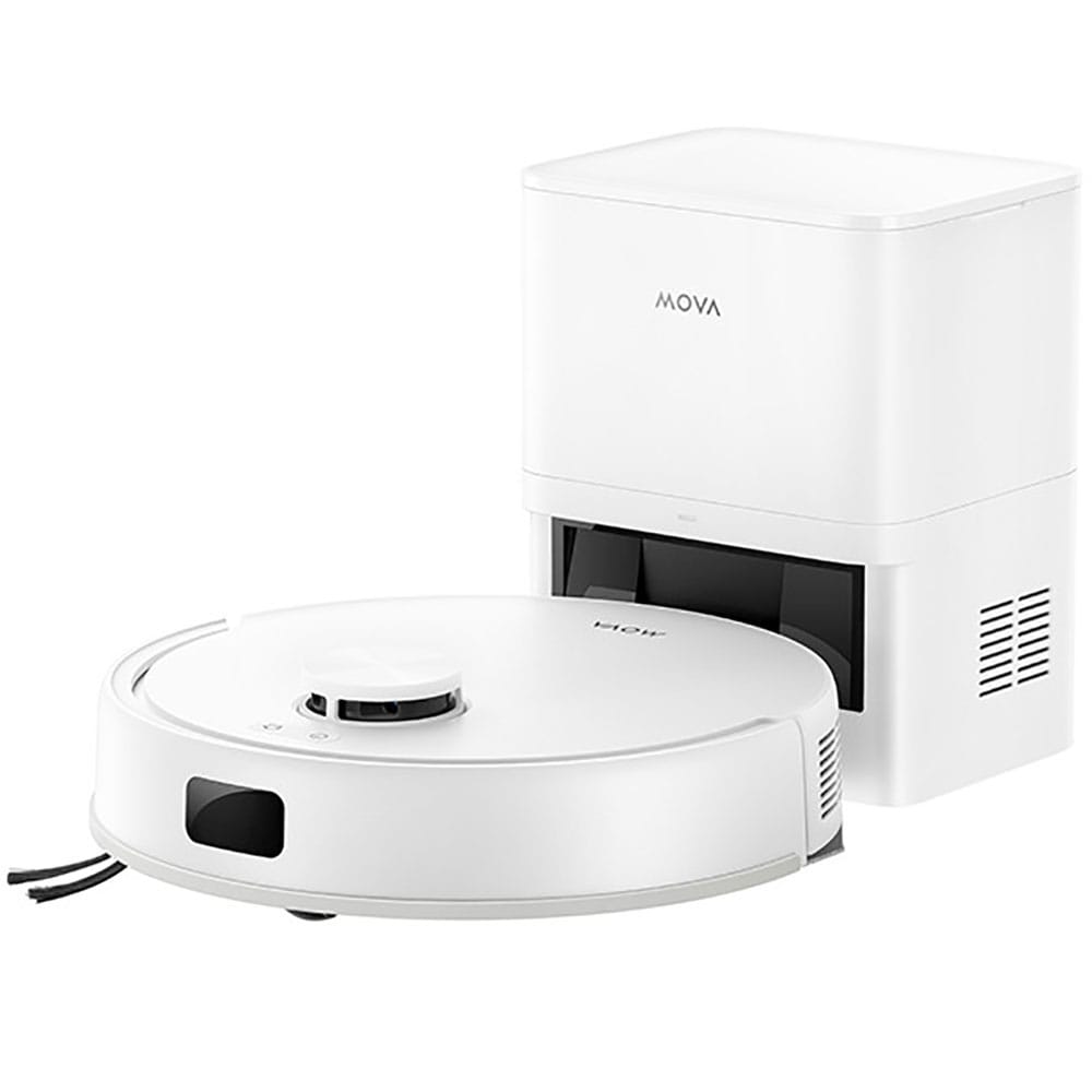 Aspirator robot MOVA E20S Pro Plus RLE23SD, 3.1l, autonomie max 40 min, Tehnologie Smart Pathfinder, alb