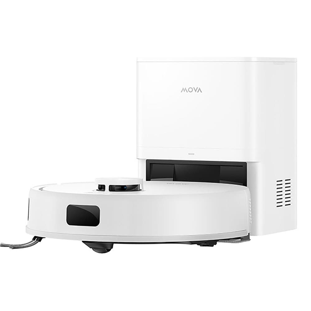 Aspirator robot MOVA E20S Pro Plus RLE23SD, 3.1l, autonomie max 40 min, Tehnologie Smart Pathfinder, alb