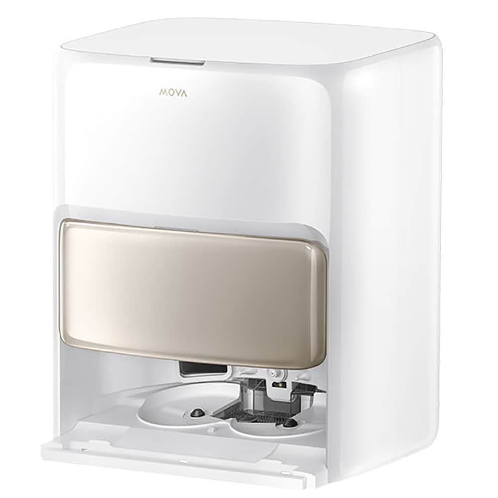 Aspirator robot MOVA V50 Ultra RLV72LE1, 3.2l, autonomie max 220 min, alb-auriu