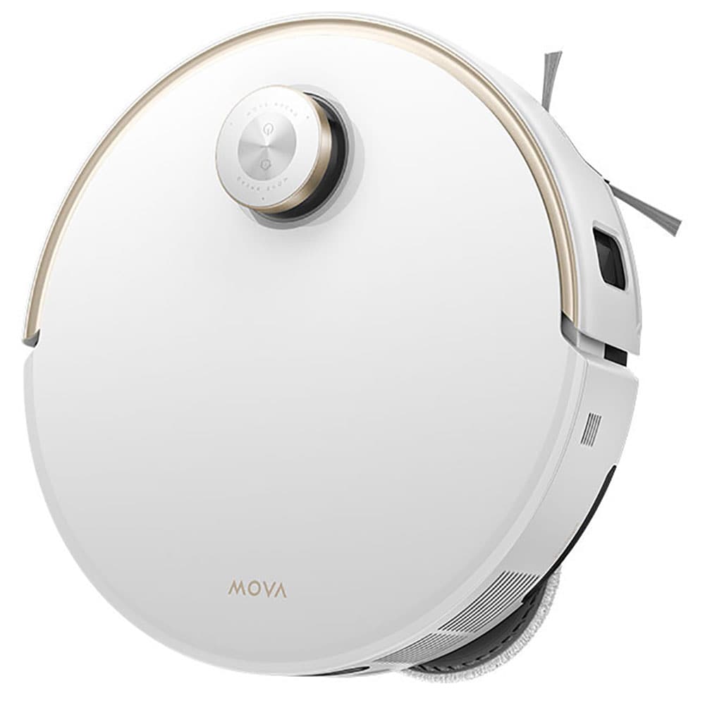 Aspirator robot MOVA V50 Ultra RLV72LE1, 3.2l, autonomie max 220 min, alb-auriu