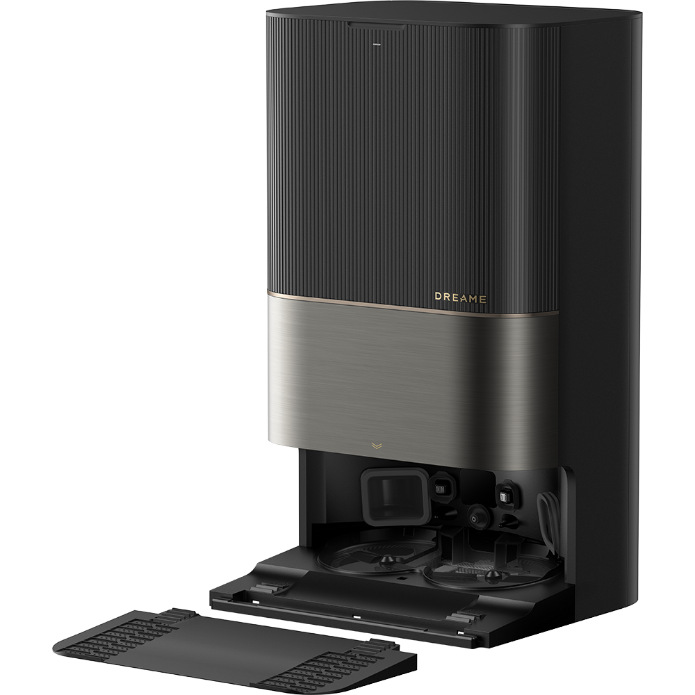 Aspirator robot DREAME X50 Ultra Complete RLX85CE4BK, 0.395l, 14.4V, autonomie max 220 min, Navigare 360, Comanda vocala, negru