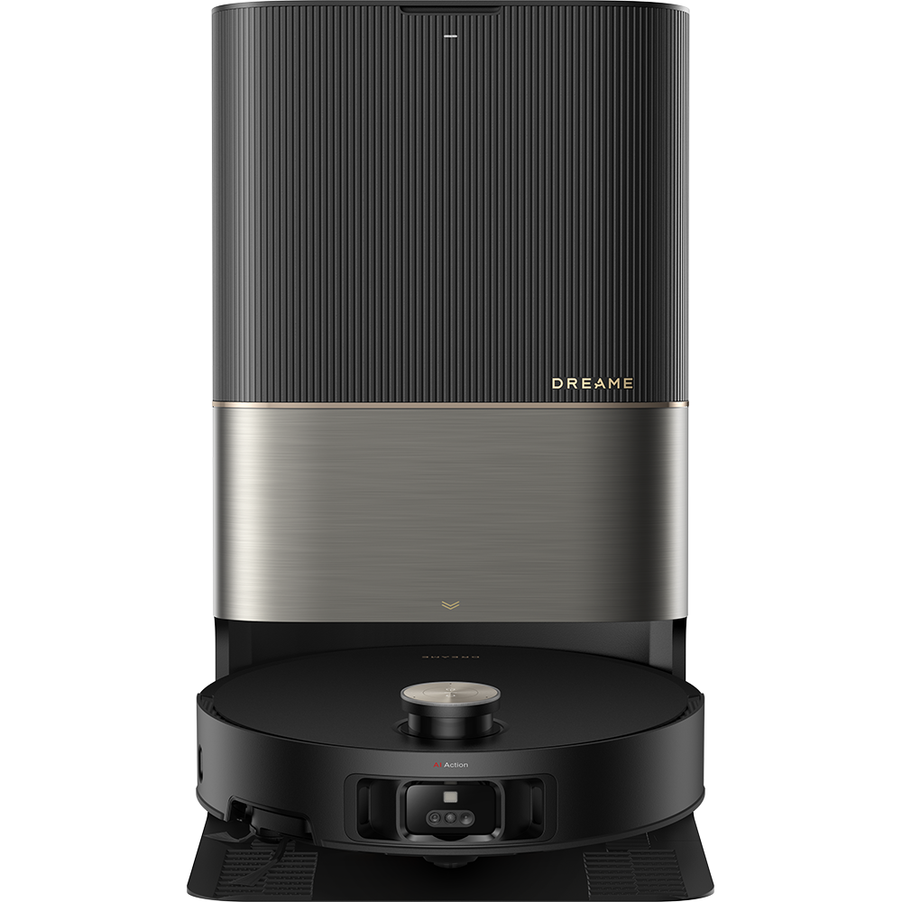 Aspirator robot DREAME X50 Ultra Complete RLX85CE4BK, 0.395l, 14.4V, autonomie max 220 min, Navigare 360, Comanda vocala, negru