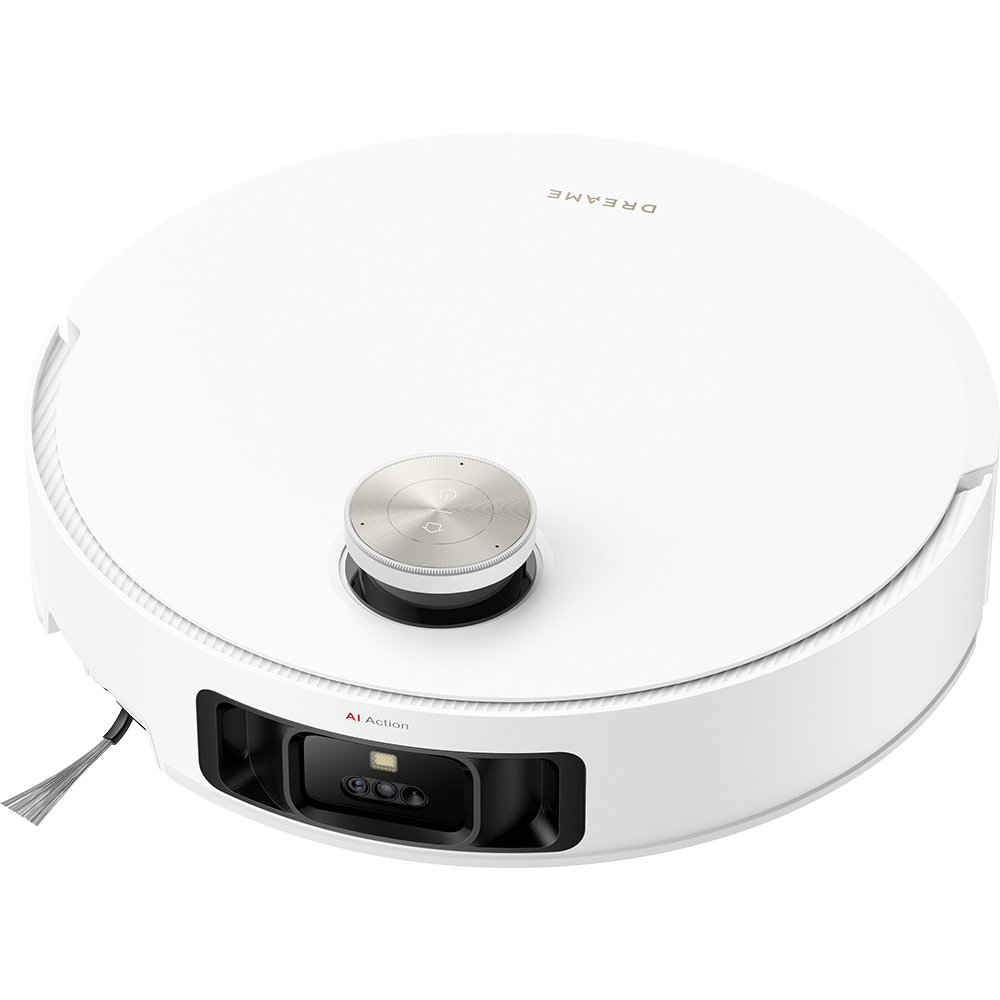 Aspirator robot DREAME X50 Ultra Complete RLX85CE4WH, 0.395l, 14.4V, autonomie max 220 min, Navigare 360, Comanda vocala, alb