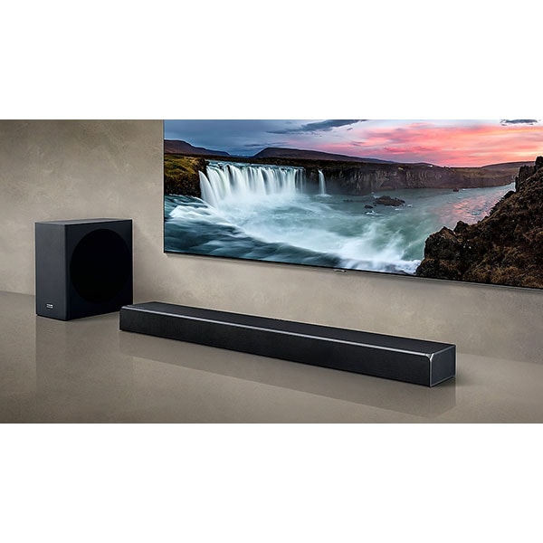 Soundbar SAMSUNG HW-Q80R, 5.1.2, 372W, Bluetooth, Wi-Fi, Subwoofer Wireless, Dolby, negru