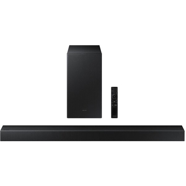 Soundbar SAMSUNG HW-A450, 2.1, 300W, Bluetooth, Subwoofer Wireless, Dolby, negru