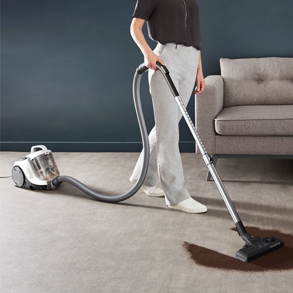 Aspirator fara sac ROWENTA Swift Power Cyclonic RO2957EA, 1.2l, 750W, 77dB, alb-negru