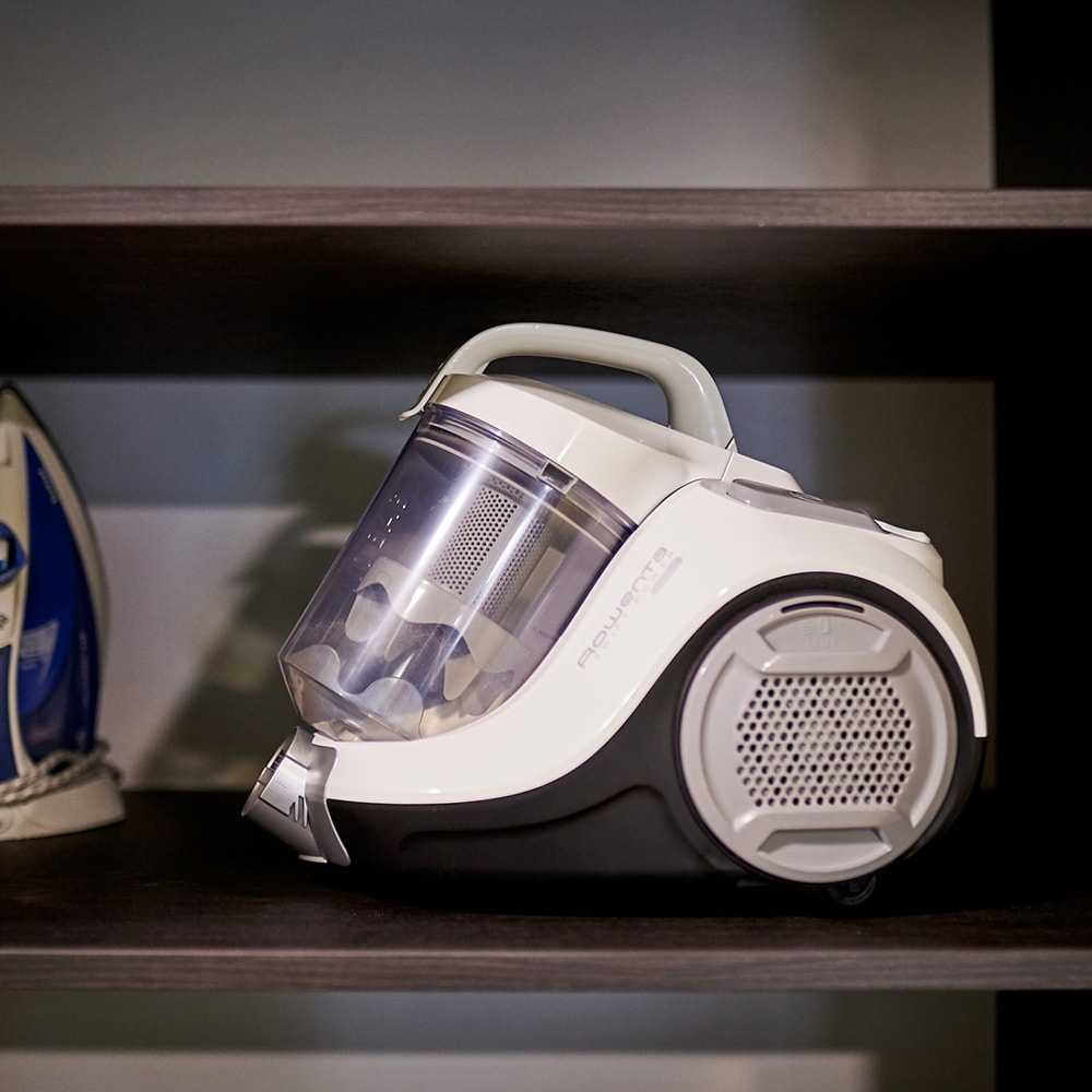 Aspirator fara sac ROWENTA Swift Power Cyclonic RO2957EA, 1.2l, 750W, 77dB, alb-negru