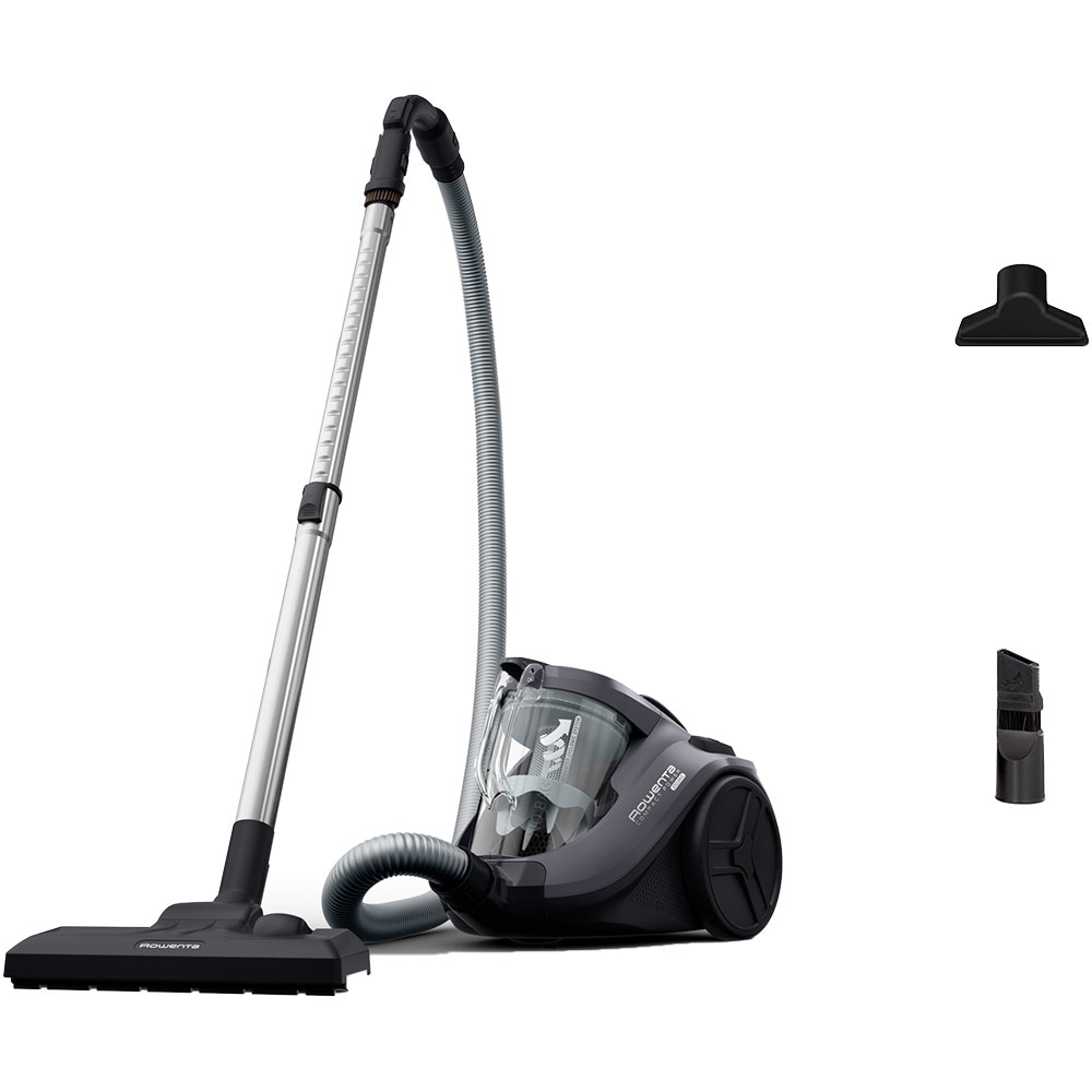 Aspirator fara sac ROWENTA Compact Power Cyclonic RO3726EA, 1.5l, 750W, 79dB, gri-negru