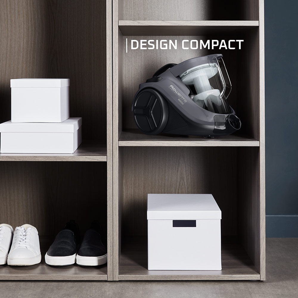 Aspirator fara sac ROWENTA Compact Power Cyclonic RO3726EA, 1.5l, 750W, 79dB, gri-negru