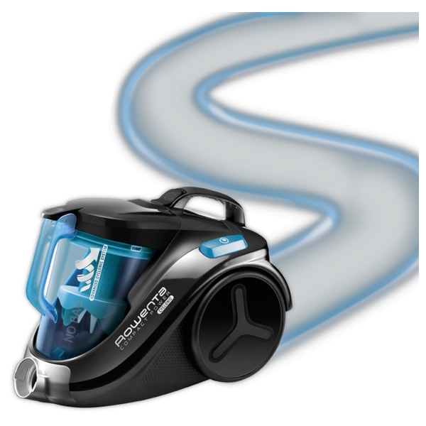 Aspirator fara sac ROWENTA Compact Power Cyclonic RO3731EA, 1.5l, 750W, 79dB, negru-albastru