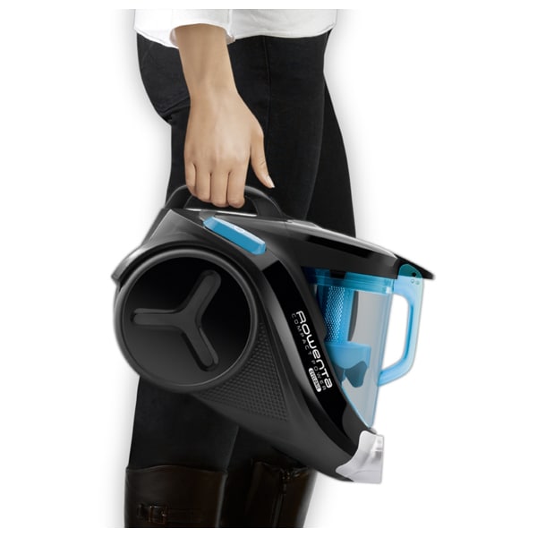 Aspirator fara sac ROWENTA Compact Power Cyclonic RO3731EA, 1.5l, 750W, 79dB, negru-albastru