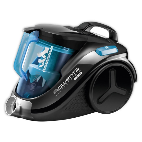 Aspirator fara sac ROWENTA Compact Power Cyclonic RO3731EA, 1.5l, 750W, 79dB, negru-albastru