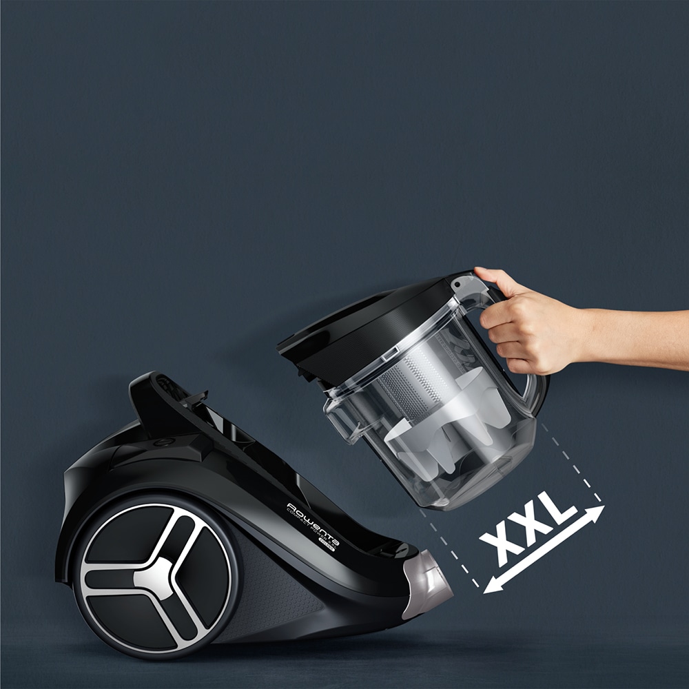 Aspirator fara sac ROWENTA Compact Power XXL RO4B75EA, 2.5l, 900W, 75dB, argintiu-negru