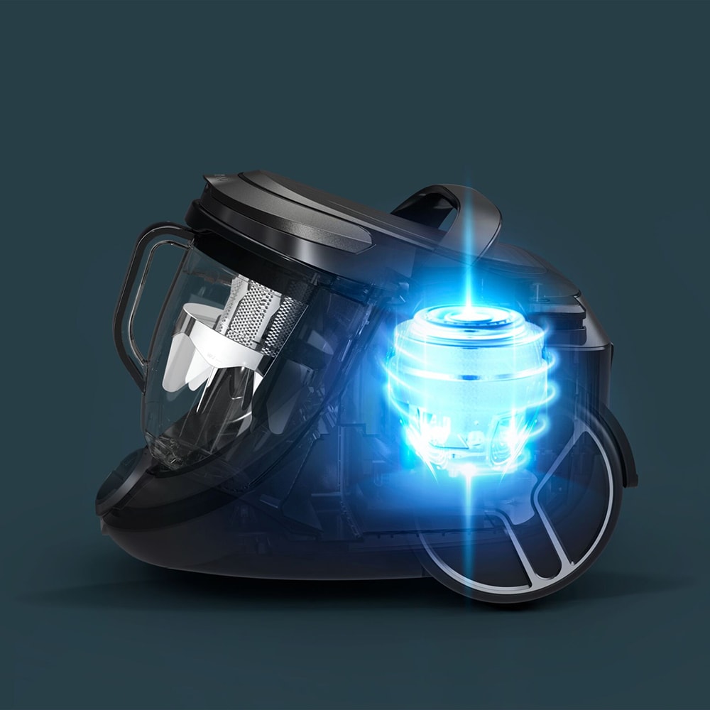 Aspirator fara sac ROWENTA Silence Force Cyclonic RO7961EA, 2.5l, 500W, 59dB, negru-verde